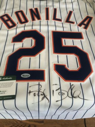 York Mets Bobby Bonilla Rare Signed Possible Game Worn Jersey