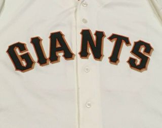HAYES size 52 58 2016 SAN FRANCISCO GIANTS GAME JERSEY HOME CREAM MLB HOLO 3