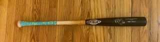 Mike Trout Signed 2016 Game Mvp Season Bat Uncracked 34 " Bas Angels