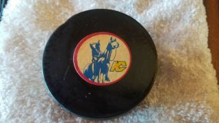 Rare Kansas City Scouts Art Ross Converse Nhl Official Game Hockey Puck