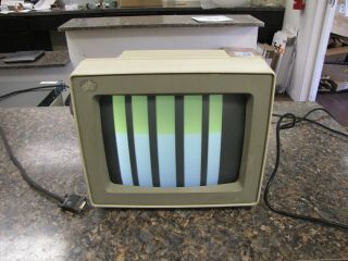 Vintage Ibm 8503 Personal System/2 12 " Vga Monochrome Monitor - With Lines