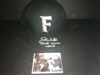 Drew Waters Atlanta Braves Autographed Signed 2016 Game Hat Cap