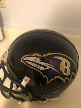 Nfl Baltimore Ravens Game Worn And Autographed Helmet By Rb 29 Taylor