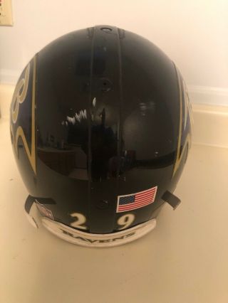NFL Baltimore Ravens Game Worn and Autographed Helmet by RB 29 Taylor 3