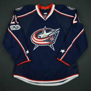2016 - 17 Kyle Quincey Columbus Blue Jackets Game Issued Hockey Jersey Meigray Nhl