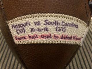 South Carolina Gamecocks Game Wilson Football - Game vs.  Missouri 2018 2