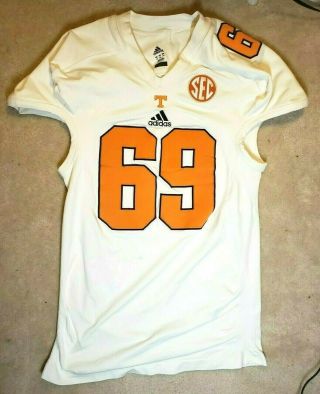 Tennessee Volunteers Game Worn Issued Adidas Jersey Team Player Vols 69