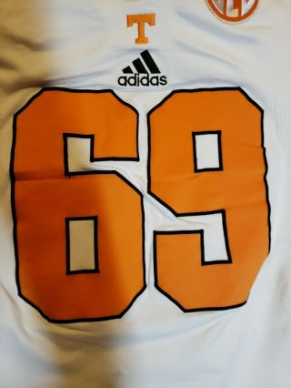 Tennessee Volunteers Game Worn Issued Adidas Jersey Team Player Vols 69 3