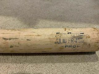 JULIO FRANCO Game Baseball Bat Atlanta Braves Era 1/1 ? Photo Match Pounded 3