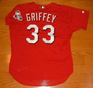 Ken Griffey Sr.  Cincinnati Reds Game Worn 2000 Jersey (yankees Braves)