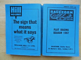 Vintage Raceform 1967 Flat Racing Season Racehorse Form Book 967 Page Form Book
