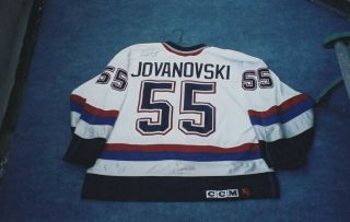 Ed Jovanovski 1998 - 99 Vancouver Canucks Signed Game Worn Jersey 2