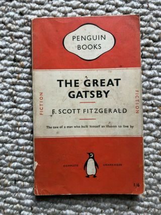 Vintage Penguin Special Book - The Great Gatsby - F.  Scott Fitzgerald - 1950