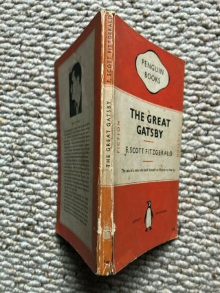 Vintage Penguin Special Book - The Great Gatsby - F.  Scott Fitzgerald - 1950 3