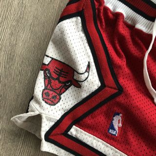 1987 Vintage Chicago Bulls Sand Knit Game Shorts Authentic Michael Jordan Sz 30 2