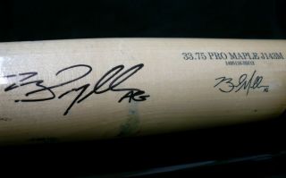 Jsa Brad Miller Autographed Signed Game Old Hickory Unbroken Bat Bbb 129