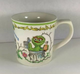 Vintage Oscar The Grouch,  Sesame Street Mug/cup