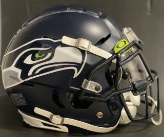 Seattle Seahawks Team Issued 44 Lavon Coleman 2018 Season Helmet Schutt F7 Xl