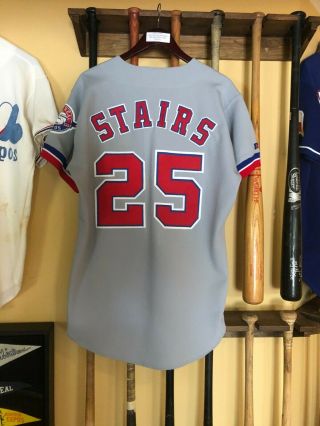 Matt Stairs Game Worn/used/issued 1993 Montreal Expos Jersey 25