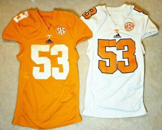 Tennessee Volunteers Game Worn Home And Away Jersey Team Issued Vols 53 Ut
