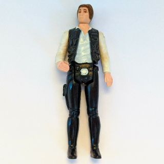 Vintage Star Wars 1977 Han Solo,  small head Kenner 100 Complete with blaster 2
