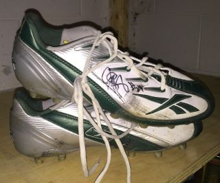 Jarrett Bush Green Bay Packers Game Signed Autographed Cleats Worn