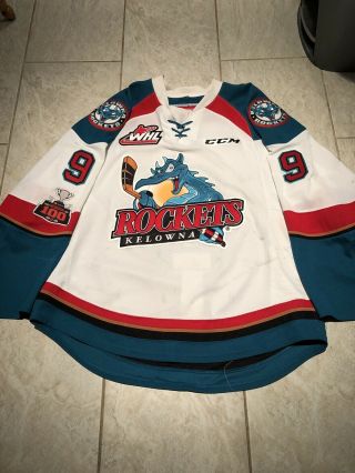2017 - 18 Kelowna Rockets Game Worn Hockey Jersey (huge Repair)