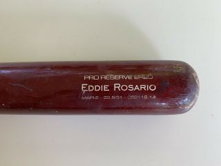 Eddie Rosario Game Cracked Bat Minnesota Twins 2
