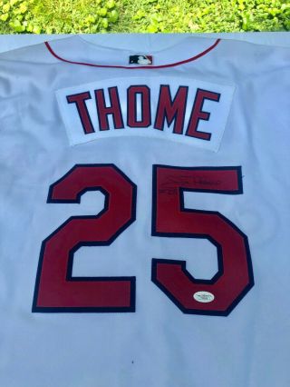 Jim Thome Cleveland Indians 25 Signed Game Jersey Jsa Authenticated Hof 48/xl