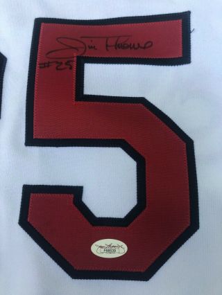 JIM THOME Cleveland Indians 25 SIGNED Game Jersey JSA Authenticated HOF 48/XL 3