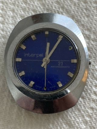 Vintage Swiss Made Interpol Oberon Watch Co Spares