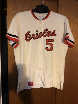 Vintage Baltimore Orioles Jersey Brooks Robinson Rawlings Size 44 Sewn Letters