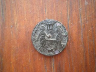 Metal Detector Find Small Vintage Real Tennis Button Fob