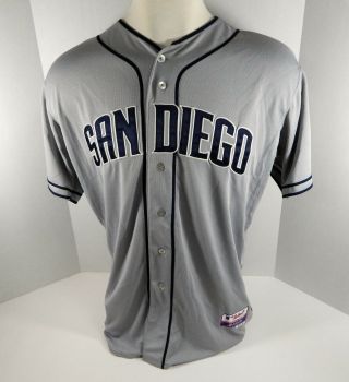 San Diego Padres Brad Brach 58 Game Issued Grey Jersey 2