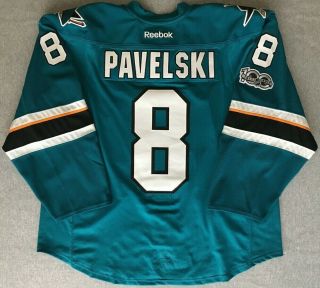 Joe Pavelski San Jose Sharks 2016 - 17 Game - Worn Home Playoff Set Jersey Team