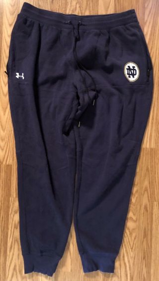 Notre Dame Football Team Issued Under Armour 2018 Shamrock Series Ny Pants 2xl