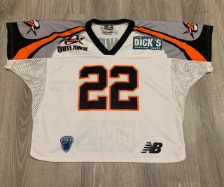 Ryan Powell Mll Denver Outlaws Game Issued Lacrosse Jersey Very Rare Xl