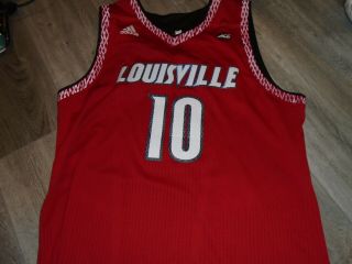 Louisville Cardinals Basketball Jaylen Johnson Adidas Game Red 16/17 Jersey