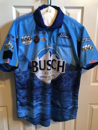 2019 Kevin Harvick Busch Beer Nascar Race Pit Crew Shirt M
