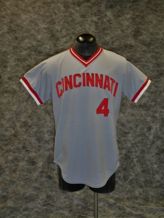 Cincinnati Reds Vintage 1979 Game / Worn Jersey.  Harry Dunlop.  Ex. ,  Cond.
