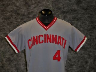 Cincinnati Reds Vintage 1979 Game / Worn Jersey.  Harry Dunlop.  Ex. ,  Cond. 2