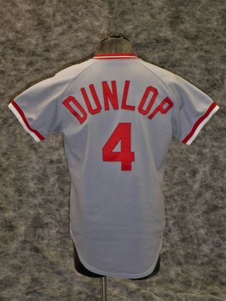 Cincinnati Reds Vintage 1979 Game / Worn Jersey.  Harry Dunlop.  Ex. ,  Cond. 3