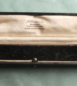 Vintage Box for a Wristwatch - J W Benson 2