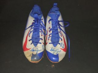 Jeimer Candelario Chicago Cubs Signed 2016 Game Cleats Spikes Tigers A