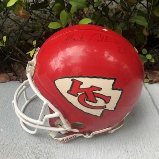 Mark Collins 25 Signed Riddell Kansas City Chiefs 1990’s Game Nfl Helmet