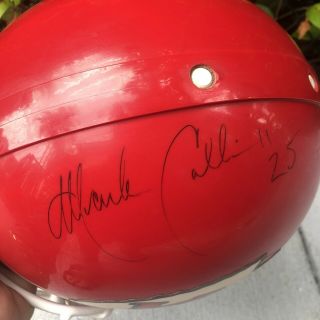 Mark Collins 25 Signed Riddell Kansas City Chiefs 1990’s Game NFL Helmet 2