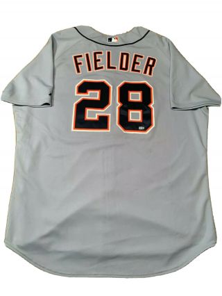 2013 Prince Fielder Detroit Tigers Game Jersey Mlb Auth & Photomatched