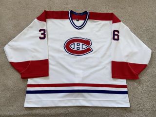 96 - 97 Montreal Canadiens Murray Baron Game Worn Jersey Loa