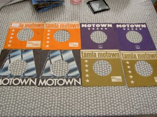 8 X Motown - Vintage 7” Company Record Sleeves
