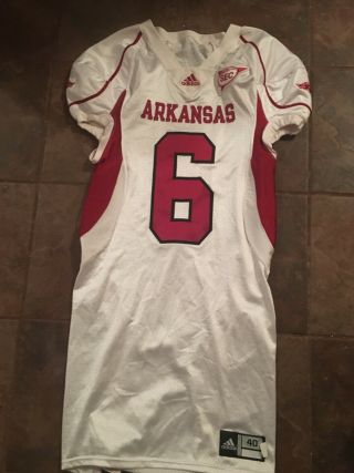 Arkansas Razorback Game Worn/used Jersey